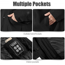 Load image into Gallery viewer, Women&#39;s Hooded Long Down Coat with Faux-fur Trim-Black-XL

