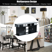 Load image into Gallery viewer, 63&quot; TV Entertainment Console Center with 2 Cabinets-Black
