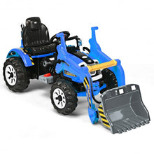 Load image into Gallery viewer, 12 V Battery Powered Kids Ride on Dumper Truck-Blue

