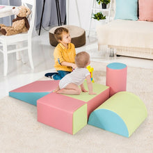 Load image into Gallery viewer, 5-Piece Set Climb Activity Play Safe Foam Blocks-Pink

