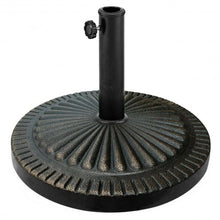 Load image into Gallery viewer, 31.5 lbs Market Heavy-Duty Outdoor Stand Bronze Umbrella Base
