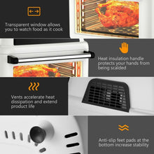 Load image into Gallery viewer, 19 QT Multi-functional Air Fryer Oven 1800W Dehydrator Rotisserie-White
