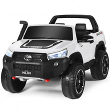 Load image into Gallery viewer, 24V Licensed Toyota Hilux Ride On Truck Car 2-Seater 4WD with Remote White
