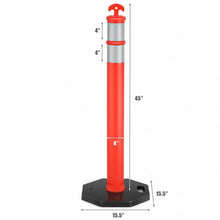 Load image into Gallery viewer, 6 Pack 45&quot; Orange Traffic Delineator Post Cone
