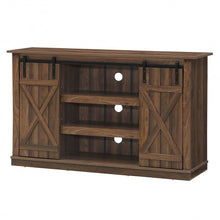 Load image into Gallery viewer, Sliding Barn TV Stand Console Table-Brown
