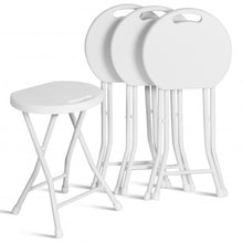 Load image into Gallery viewer, Set of 4 18" Collapsible Round Stools with Handle
