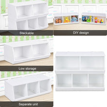 Load image into Gallery viewer, Kids Flexible Stackable Toy Box Organizer Storage Cabinet
