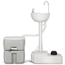 Load image into Gallery viewer, 5 Gallon Portable Wash Sink Garden Camping Washing Station
