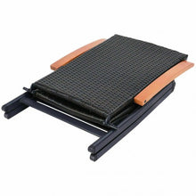 Load image into Gallery viewer, Patio Adjustable Aluminum Folding Back Rattan Recliner Chair
