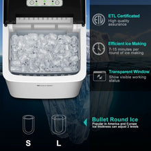 Load image into Gallery viewer, 26 lbs/24 H Self-Clean Stainless Steel Ice Maker
