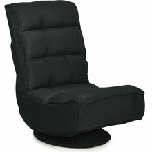 Load image into Gallery viewer, 5-Position Folding Floor Gaming Chair-Black
