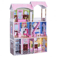 Load image into Gallery viewer, 46&quot; Pink Dollhouse w/ Furniture
