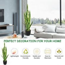Load image into Gallery viewer, 35.5&quot; Indoor-Outdoor Decoration Fake Artificial Snake Plant
