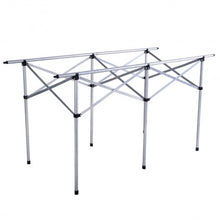 Load image into Gallery viewer, Aluminum Roll Up Folding Camping Rectangle Picnic Table

