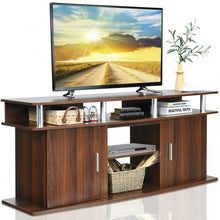 Load image into Gallery viewer, 63&quot; TV Entertainment Console Center with 2 Cabinets-Walnut
