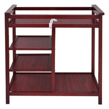 Load image into Gallery viewer, Infant Baby Changing Table w/3 Basket Hamper Diaper Storage Nursery-Cherry
