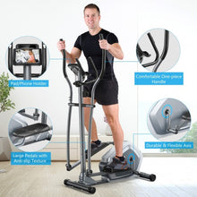 Load image into Gallery viewer, Elliptical Magnetic Cross Trainer with LCD Monitor and Pulse Sensor

