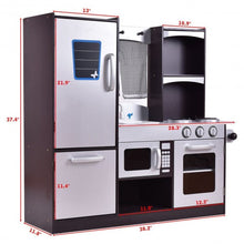 Load image into Gallery viewer, Kids Wooden Modern Kitchen Cooking Pretend Play Set

