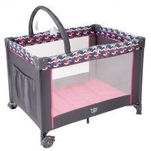 Load image into Gallery viewer, Folding Travel Baby Crib Playpen with Baby Toys
