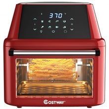 Load image into Gallery viewer, 19 QT Multi-functional Air Fryer Oven 1800W Dehydrator Rotisserie-Red
