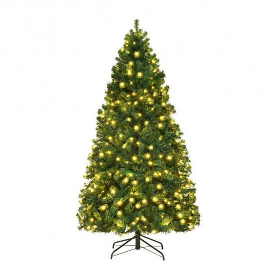 7 Ft PVC Artificial Christmas Tree with LED Lights