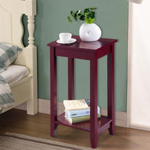 Load image into Gallery viewer, Tall Wooden Sofa End Table Side Table
