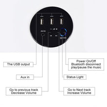 Load image into Gallery viewer, Modern Writing Bluetooth Speakers Drawer USB Computer Desk
