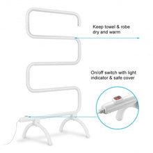 Load image into Gallery viewer, 100W Electric Towel Warmer Drying Rack
