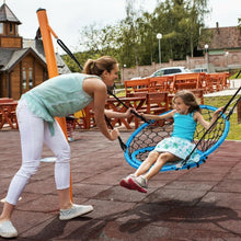 Load image into Gallery viewer, Net Hanging Swing Chair with Adjustable Hanging Ropes-Blue

