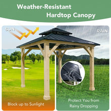 Load image into Gallery viewer, 10&#39; x 10&#39; Patio Hardtop Gazebo with Double Steel Roof for Outdoor-Gray
