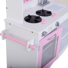 Load image into Gallery viewer, Wood Toy Kitchen Kids Cooking Pretend Play Set
