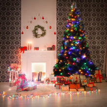 Load image into Gallery viewer, 7 ft Pre-Lit PVC Artificial Christmas Tree with Multicolor Lights-7&#39;
