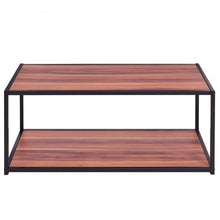 Load image into Gallery viewer, Durable Rectangular Coffee Table with Bottom Shelf
