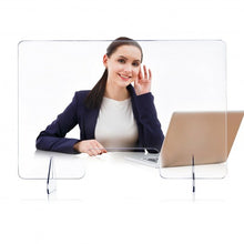 Load image into Gallery viewer, 24&quot; x 16&quot; Protective Plexiglass Sneeze Guard Acrylic Shield for Counter
