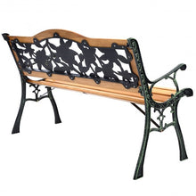 Load image into Gallery viewer, Park Garden Iron Hardwood Furniture Bench Porch Path Chair

