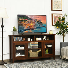 Load image into Gallery viewer, 58&quot; TV Stand Entertainment Console Center with 2 Cabinets-Walnut
