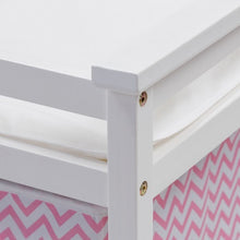 Load image into Gallery viewer, Infant Diaper Storage Changing Table with Hamper &amp; 3 Basket -Pink
