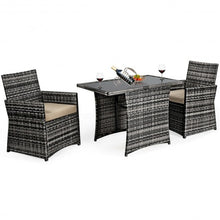 Load image into Gallery viewer, 3PCS Outdoor Patio Rattan Wicker Furniture Set
