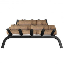 Load image into Gallery viewer, 21&quot; Iron Fireplace Log Grate Firewood Burning Rack
