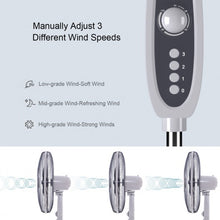 Load image into Gallery viewer, 18&quot; Oscillating Standing Floor Fan
