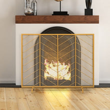 Load image into Gallery viewer, 39&quot;x31&quot; Single Panel Fireplace Screen Spark Guard Fence
