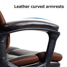 Load image into Gallery viewer, Dark Brown Ergonomic Mid-Back Office Chair
