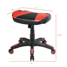 Load image into Gallery viewer, Multi-Use Footrest Swivel Height Adjustable Gaming Ottoman Footstool Chair-Red
