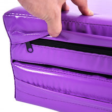 Load image into Gallery viewer, 6&#39; x 38&quot; x 4&#39;&#39; Purple Gymnastics Mat Two Folding Panel
