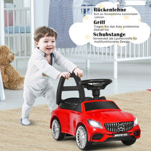 Load image into Gallery viewer, Licensed Mercedes Benz Kids Ride On Push Car-Red
