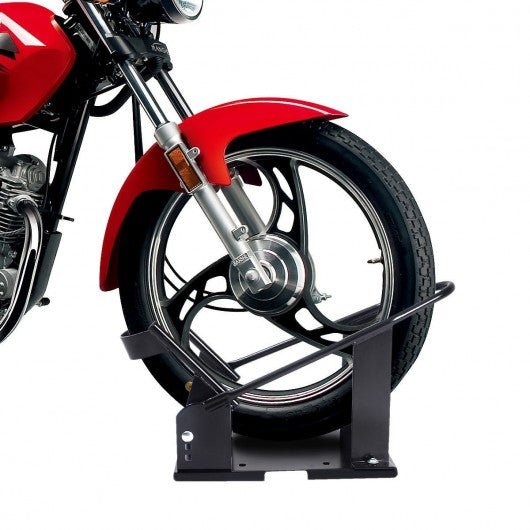 Motorcycle Wheel Chock Cradle Scooter Bike Stand Lift Mount Trailer