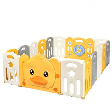 Load image into Gallery viewer, 16-Panel Foldable Baby Playpen with Sound
