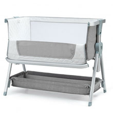 Load image into Gallery viewer, Baby Bed Side Crib Portable Adjustable Infant Travel Sleeper Bassinet-Gray
