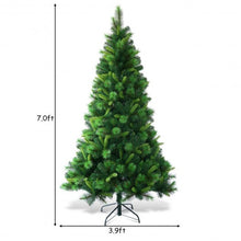 Load image into Gallery viewer, 7 ft Pre-Lit PVC Artificial Christmas Tree with Multicolor Lights-7&#39;
