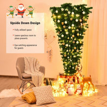 Load image into Gallery viewer, 7 Feet Unlit Upside Down Artificial Christmas Tree
